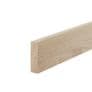 Solid White Oak Pencil Round Skirting Board 20x145x3000mm
